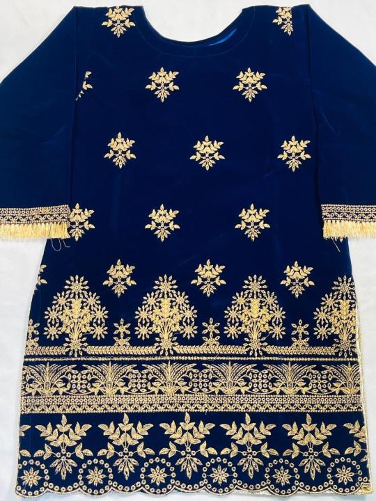 Velvet%20Embroidery%20Work%20Fancy%20Stitched%20Shirt%20for%20Girls%20and%20Women%20-%20Ready%20to%20Wear%20-%20Image%203