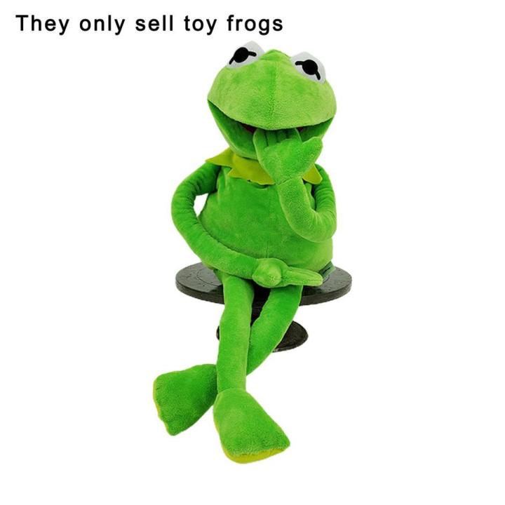 NYT Frog Puppet Soft Hand Stuffed Plush Toy Muppets Show Toy With Movable Mouth