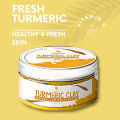 SilverSea Turmeric Clay Bentonite Mask - Natural Clay Mask for Glowing Skin, Deep Cleansing, Anti-Acne, 125g - Facial Detox, Oil Control, Pore Minimizer, Brightening, Hydrating, Ance Skin Care, Healing Clay for All Skin Types. 