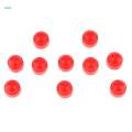 2x10Pcs Red Plastic Dome Hex Bolt Nut Protection Caps Cover M8 13 x 15mm. 