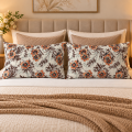 2 PCS  Pillow Cover Set 19 x 29 inch with Flap and piping | 100% PURE COTTON | PRINT & DYED | NO FADE | ENVELOPE CLOSURE | TAKYA COVER. 