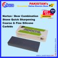 Norton / Bear Combination Stone Quick Sharpening Coarse & Fine Silicone Carbide. 