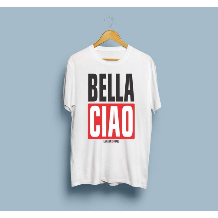 Grey%20Cotton%20Bella%20Ciao%20Half-Sleeves%20O-Neck%20T-Shirt%20For%20Men%20-%20Image%203