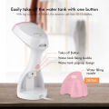 Imported HOMEASY Steam Iron Handheld Garment Steamer Wrinkle Remover Clothing Steamer 280ml large water tank with 1500W. 