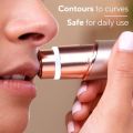 Flawless Facial Hair Remover for Women – Cell Operated, Portable Lipstick Design, Painless Face Hair Trimmer. 