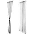 100x200cm Tulle Curtains Rod Pocket Curtains for Kitchen Living Room Solid Sheer Curtains Tulle on The Windows Drapes Curtains. 