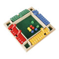4-Sided 1-10 Numbers Shut the Box Dice Board Game For Drinking Party Family Kids Toys Recreation Toy. 