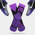 Basketball Player Star Name Thick Sport Crew Man Socks Black Mamba Mentality Digital Number No24 Twenty Four Los Angeles LA Sox. 
