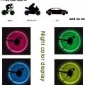 4 PCS Motion Activated Glow Bike Flashlight Car Motorcycle Tire Valve Caps Wheel Light – Amazing Fantastic Bicycle Accessory. 