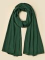 pack of 6 Georgette chiffon plain pinless multicolor big size muslim wear hijab stoller shawl dupatta  easy to wear for girls and women double loop by Flower power. 