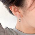 [ New ] Retro Women's French Metal Ball Delicate Small Earrings 2024 Trendy Men's Beautiful Circle Minimalist Design Ear Clip. 