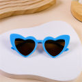 Fashion Heart Shap Cute Kids Sunglasses Big Frame Glitter Pink Summer Sun Shades Glasses Outdoor Eyeglasses UV400 Trend Eyewear. 