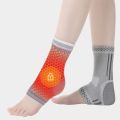 Nylon Graphene Ankle Brace Socks Sports Safety Breathable Grey Foot Cracked Repair Open-Toe Anti Chapped Ankle Compression Socks Men Women. 