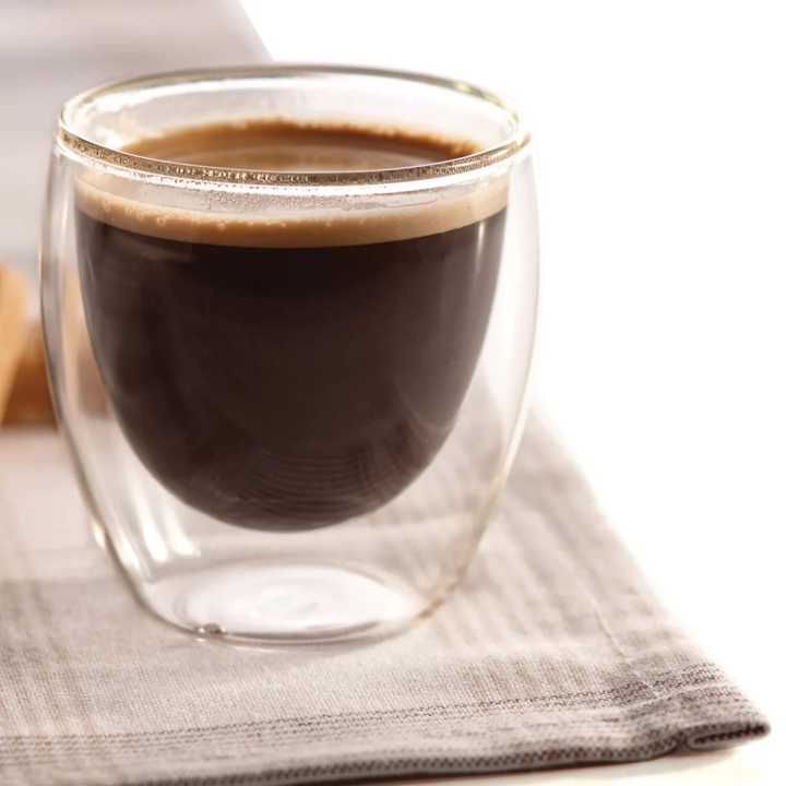 Echou Double Wall glass 250ml Coffee Tea Multiple uses Double Wall glass Thermal insulated Borosilicate glass