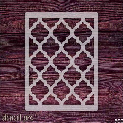 Moroccan Pattern Stencil Reusable Template for DIY Home Decor