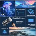 HY300, HY300 Pro & HY300 Plus Android Projector 200/260 ANSI Android 11 4K 1280*720P Dual Wifi6 BT5.0 Allwinner H713 Home Cinema Outdoor Indoor Projector. 