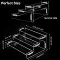 Acrylic Riser Display Shelf Clear Cupcake Stand Holder Dessert Shelf 3 Tier Shelf for Cosmetics. 