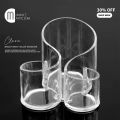 Cosmetic Makeup Organizer Transparent Acrylic Lipstick Holder Display Stand Nail Polish Eyebrow Pencil Storage Box Toothbrush Holder Stationary Holder. 