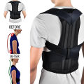 Adjustable Magnetic Posture Corrector Back Brace Support Belts for Upper Back Pain Relief. 