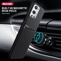 Relaxtoo For Oneplus 9 Pro Friction Leather Matte Case For Oneplus 9Pro Soft Slicone Back Cover For Oneplus9 Pro Leather Feel Car Magnetic Attraction Phone Case. 