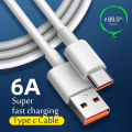Xiaomi MI 100% Original  Redmi 6A 120W Usb Type C Cable Turbo Charge USB C Charger Cord Cable For Redmi,Oneplus,Samsung,Oppo_Vivo_LG,Huawei,Honor,Realme_infinix ,Tecno etc. 
