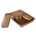 【Topnotch Store】Disposable Food Serving Tray Kraft Paper French Fries Box for Food Trucks Caterers. 