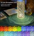 CRYSTAL LAMP TOUCH CONTROL BEAUTIFUL COLOR CHANGING RECHARGEABLE TABLE LAMP FOR BEDROOM , LIVING ROOM AND KIDS ROOM. 