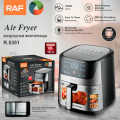 RAF 10.6 Quarts Home Kitchen Appliance Oil-free Digital Electric Air Fryer Cooker R.5351 - 1500 W 10L. 