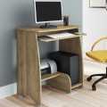 Computer Desk with Sliding Keyboard and Cup Tower Storage Shelves PC  Writing Desk PC Laptop Workstation Gaming Table Home Office Furniture. 