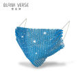 Korean version of women's face mask diamond glitter mask women's sequin glitter rhinestone mask reusable mask. 