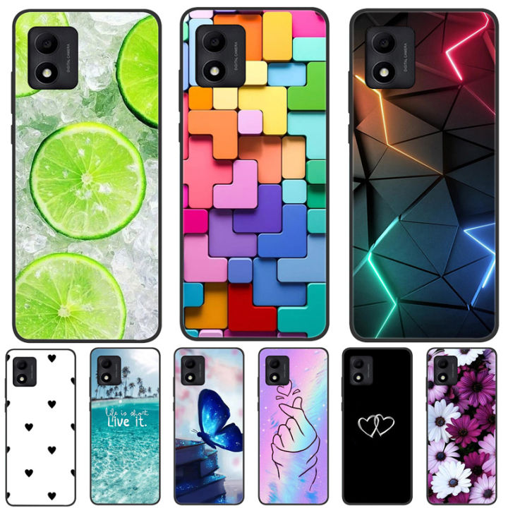 For TCL 305i Case TCL 305i 5164D Soft Black Silicone Bumper Butterfly Phone Cover for TCL 305i 305 i TCL305i Cases Coque Shells