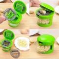 Vegetable Ginger Garlic Chilli Chopper Shredder Cut Slicer Multi Function Kitchen Tool - Green. 