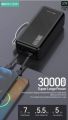 Sovo X19 30000 Mah Power Bank 22.5w Fast Charging 3 Built-in Cable's With Bigger Flashlight Dual Input Micro Type C power bank (Original). 
