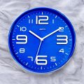 Wall Clock silent for bedroom high quality movement round simple elegant for kids and office room 10.5 Inch Non Ticking Quartz Plastic Frame Glass Face. 
