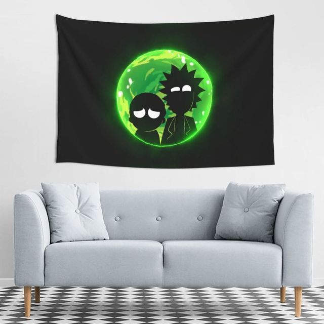 Tapestry Anime Funny Middle Finger Hippie Macrame Wall Hanging Banner Blanket Carpets For Teen Boys Bedroom Room Home Deco