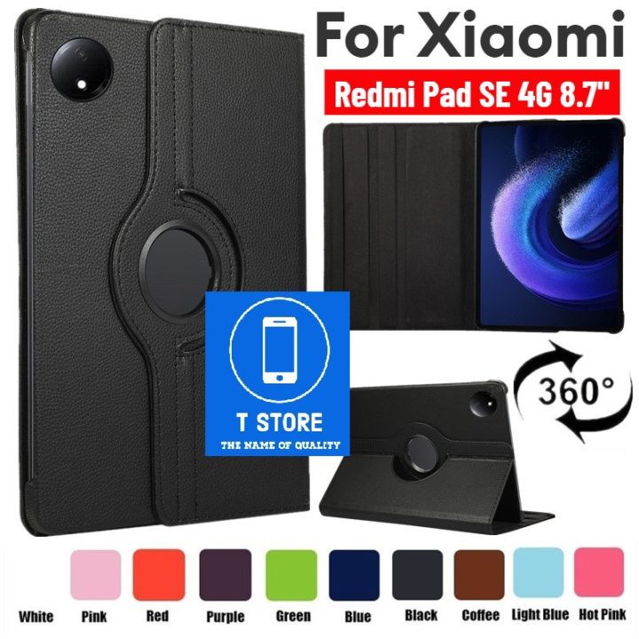 Xiaomi Redmi Pad SE 8.7 inch 2024 4G tablet case kids Friendly stand cover case For Redmi Pad SE 8.7'' 2024 Rotate Fold Stand Protect Tablet Cover for Xiaomi Redmi Pad 8.7 case