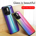 Biruiqu For Infinix Hot 50i Carbon Fiber Glass Protective Case Cover. 
