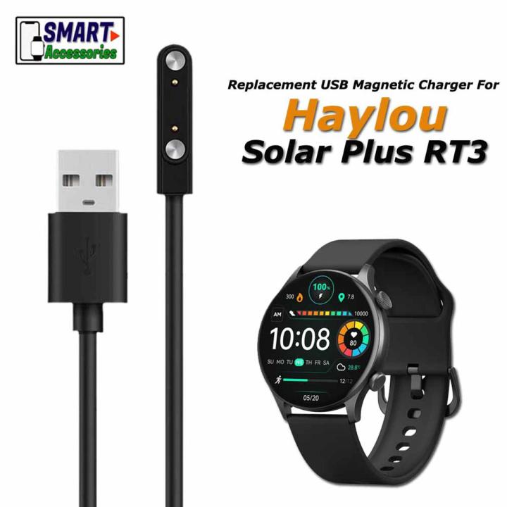 Replacement USB Magnetic Charger For Haylou Solar Plus RT3 Smart Watch
