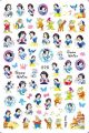 New Cartoon Tom and Jerry Hello Kitty Kuromi Sanrio Nail Stickers Pokémon Pikachu 3D Stickers For Nails Nail Art Decoration. 