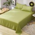Bed sheet one-piece1.8Rice Bed Four Seasons Color Fitted Sheet Japanese Brushed Quilt Single Single Double Dorm Bedding. 