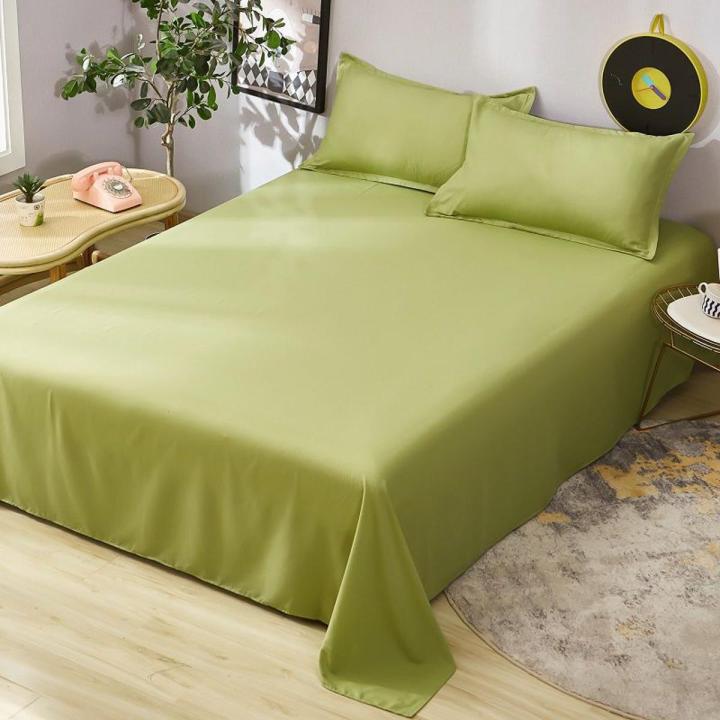 Bed sheet one-piece1.8Rice Bed Four Seasons Color Fitted Sheet Japanese Brushed Quilt Single Single Double Dorm Bedding