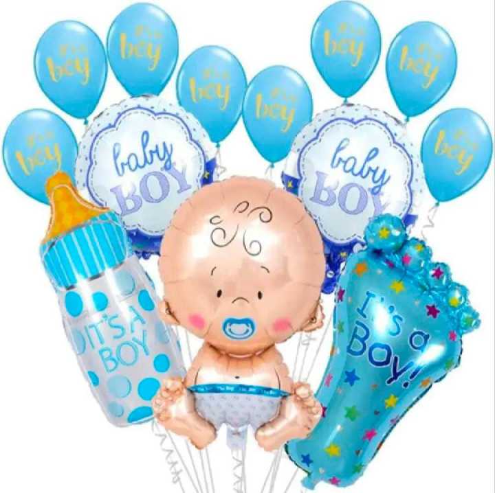 It's a baby Boy & Baby Girl Foil Balloons Set New Born Baby welcome baby room Decoration Foil Balloons set