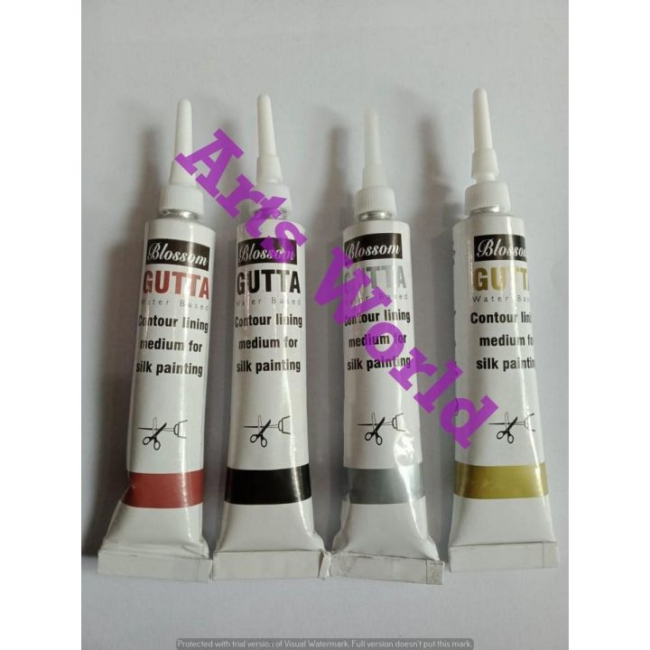 4- Pcs Gutta for Outlining Silk Paints/Fabric Paints