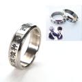 1pcs Cosplay Anime FOR Tokyo ghoul Ken Kaneki Titanium steel ring rings MJ. 