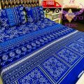 cotton bed sheet best quality king size 3piece set. 