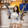 Cartoon game: AK gun, hug pillow, plush toy, , , smoke bomb, doll, boy, pacifying ragdoll. 