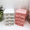 Lipstick | Makeup Organizers Cute Bunny Handle Plastic Storage Drawer Makeup Storage Box Cosmetics Storage Shelf Plastic Storage Shelves | Desk Organizer 2 Layers Perfect for Gril | Woman. 