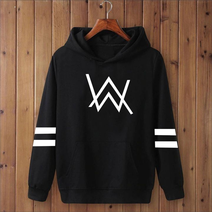 AW Allen walker printed hoodie for mendrawstring casual pullover hodie clothing long sleeves export quality huddie winter wear smart fit hoody