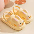 Cartoon Women Spring Summer New Product Cute Teeth Rabbit Women's Baotou External Wearing and Home Cooling Slippers with Hole Shoes for Two Wears. 