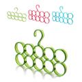 10 Rings Hole Plastic Coat Hanger Multifunctional Circle Shape Scarf Belt Tie Display Slots Holder Hole Design Bathrobe Organizer. 